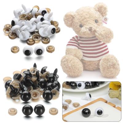 White/Black Accessories For BJD Doll Plastic Eyes Eyeball Safety Animal Toy Doll Making Crafts