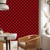 Red Checkered Wallpaper for Living Room and Bedroom 50x1000