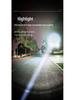 Cross2 T6 Bike Headlight: High Lumen, Power Display, Aluminum Alloy, Type-C Charging, Outdoor Cycling Light