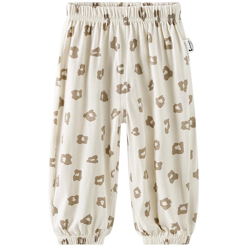 TONGTAI Baby Pure Cotton Summer Anti-Mosquito Jogger Pants 110cm
