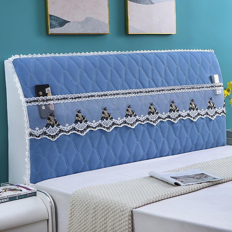 Four Season Universal Thickened Padded Headboard Cover Bedhead Fabric Full Protective Cover Solid Wood Soft Pack Bed Dust Cover