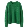 Women's Heavyweight Cashmere Loose Knit Sweater – Autumn/Winter New Style European Design