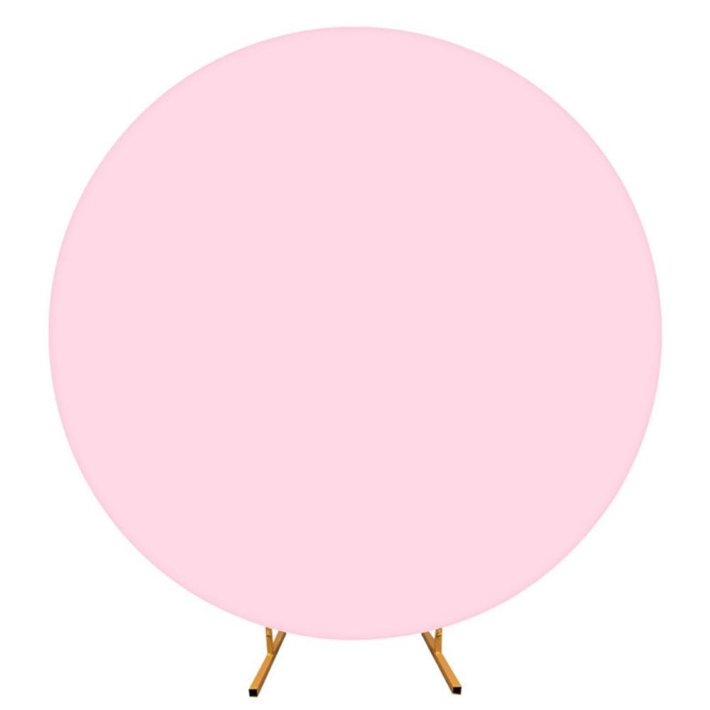 New Pure Color Round Backdrop Cover Elastic 4FT Circle Arch Stand Cover Polyester Stretchy Backdrops Wedding