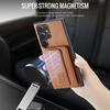 Unsichtbarer Ständer Kartenfach Geldbörse Lederhülle Für Samsung S24 Ultra S23 Plus A55 A35 A25 A15 A14 A24 A34 A54 Magnetische Abdeckung
