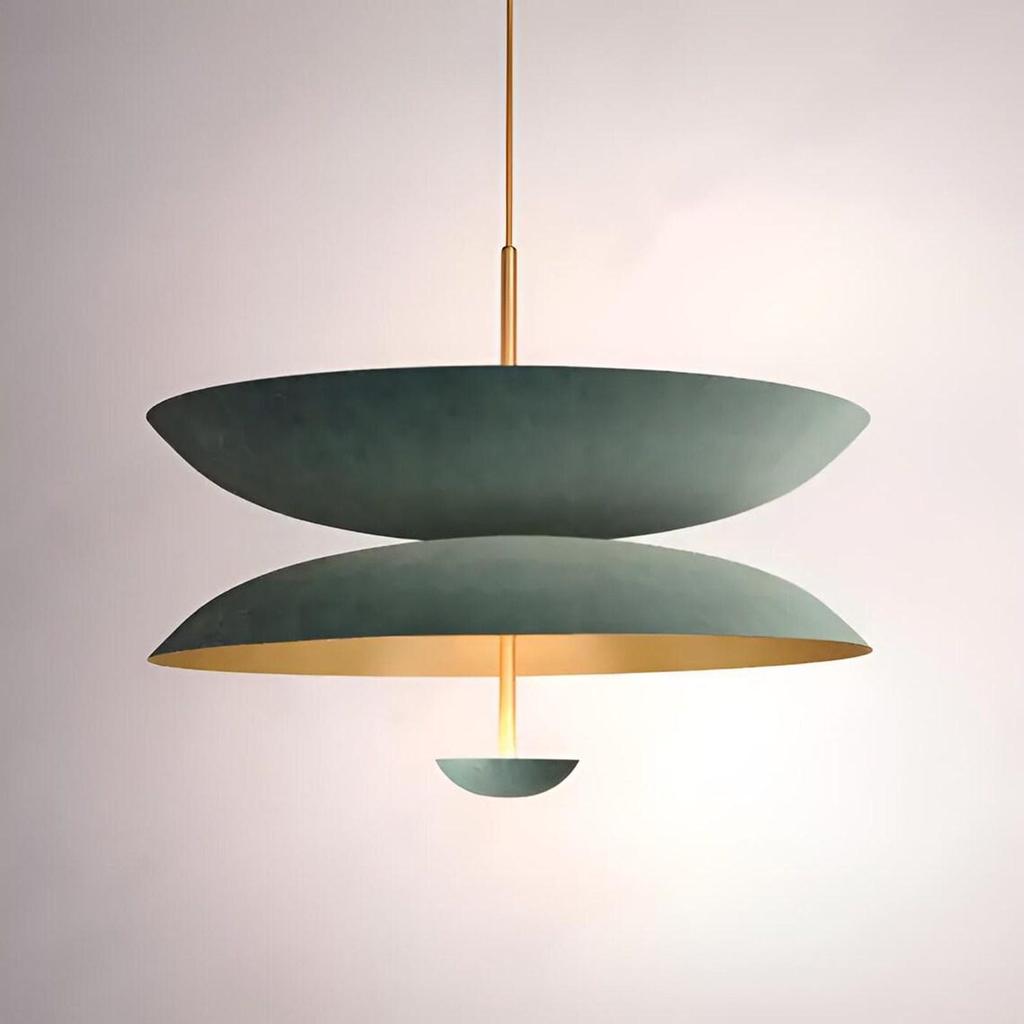 Mid Century Brass Sputnik Chandelier 1950s Flush Mount Pendant Ceiling Light