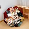 1 Pezzo Ombrello Pieghevole Automatico - Fantasia Gatto Carino, Design Portatile e Pieghevole con 8 Stecche, Regali di Natale e Compleanno