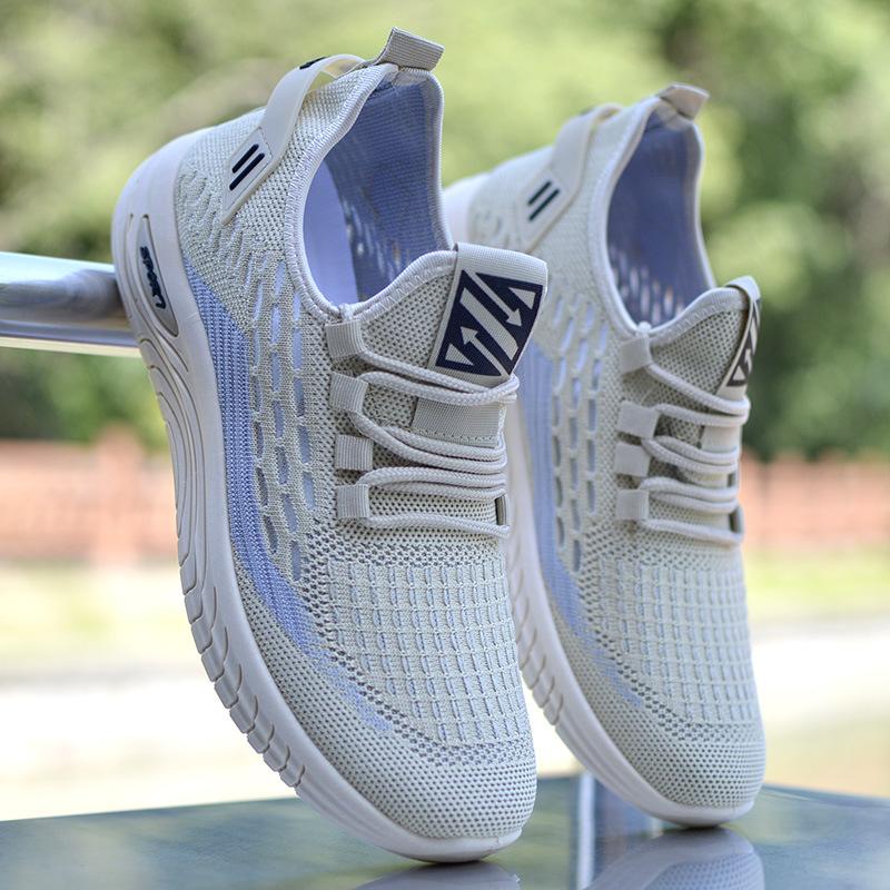 Men's shoes summer new breathable hollow mesh shoes casual sports shoes one pedal mesh coconut shoes men