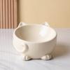 Cat Bowl High Foot Neck Protection Cervical Vertebrate Mouth Cat Bowl Ceramic Cat Bowl Drinking Bowl Pet Cute Cat Basin Supplies