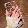 Full screen bow for iPhone phone case 13/12/11 Apple 15/14promax transparent 16Pro soft