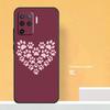 Cat Dog Paws Case For Oppo A40 A60 A80 A78 A98 A58 A38 A18 A54 A74 A94 A96 A76 A16 A15 A17 A57 A5 A6 Pro