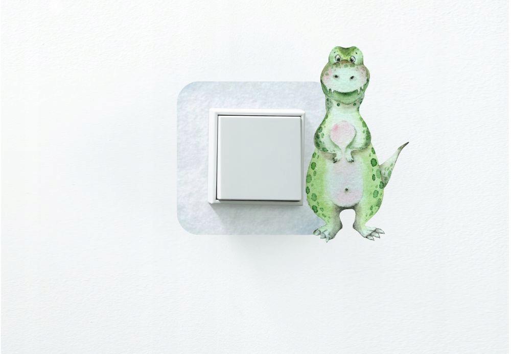 Protective Sticker for a Switch in a Child' Room - Dinosaur