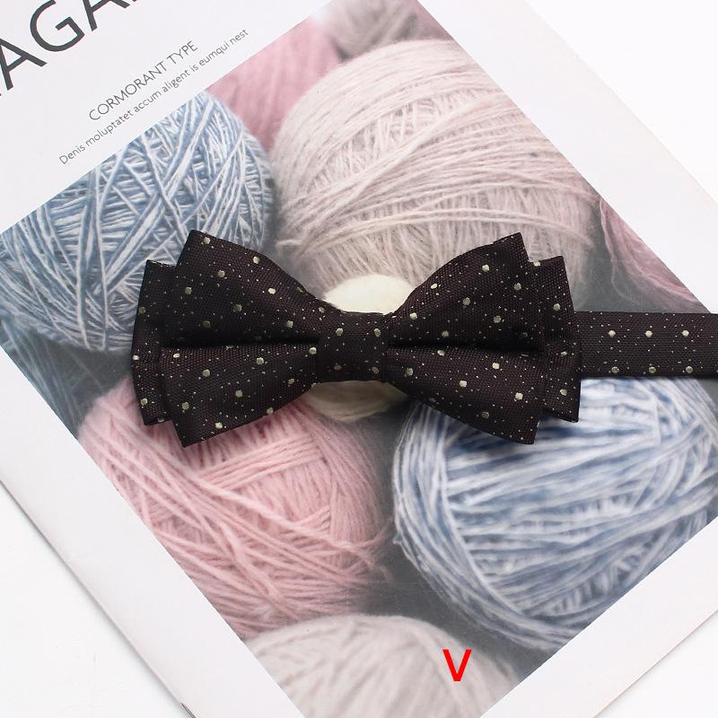 Färgvävd Jacquard Herrfluga 6cm Dubbellager Randig Liten Blomma Affärs Retro Kostym Skjorta Fluga