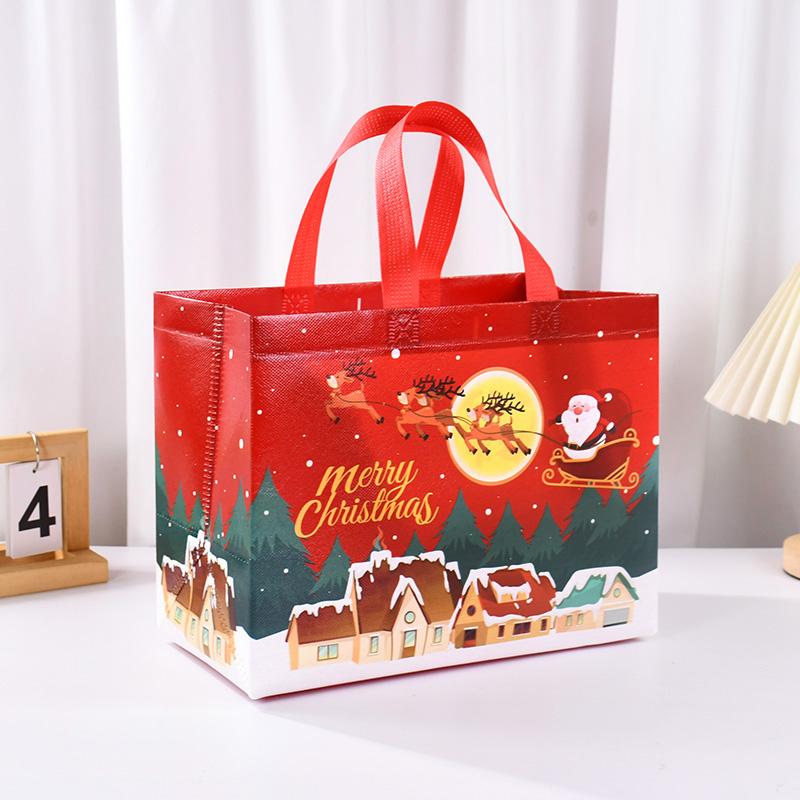 Christmas Gift Bag Santa Claus Snowman Candy Gift Packaging Bag 2025 Merry Christmas Party Home Decor Navidad Noel 2025 New Year