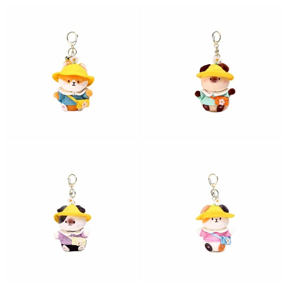 Cute Guinea Pig Pendant Cavy Car Keyring Funny Plush Dolls Keychain  Bestie