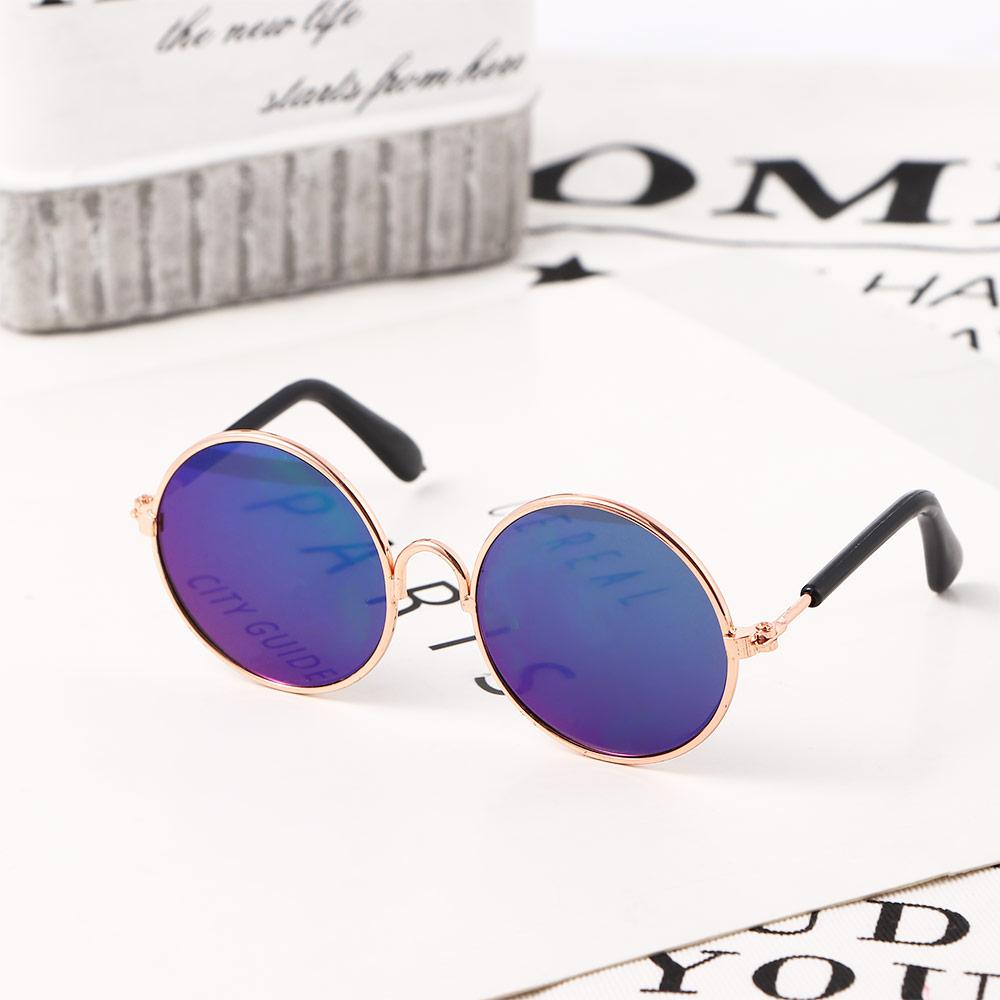 Round Pet Supplies Trend Toys Photos Props Pet Sunglasses Eye-wear Reflection Glasses Cat Glasses