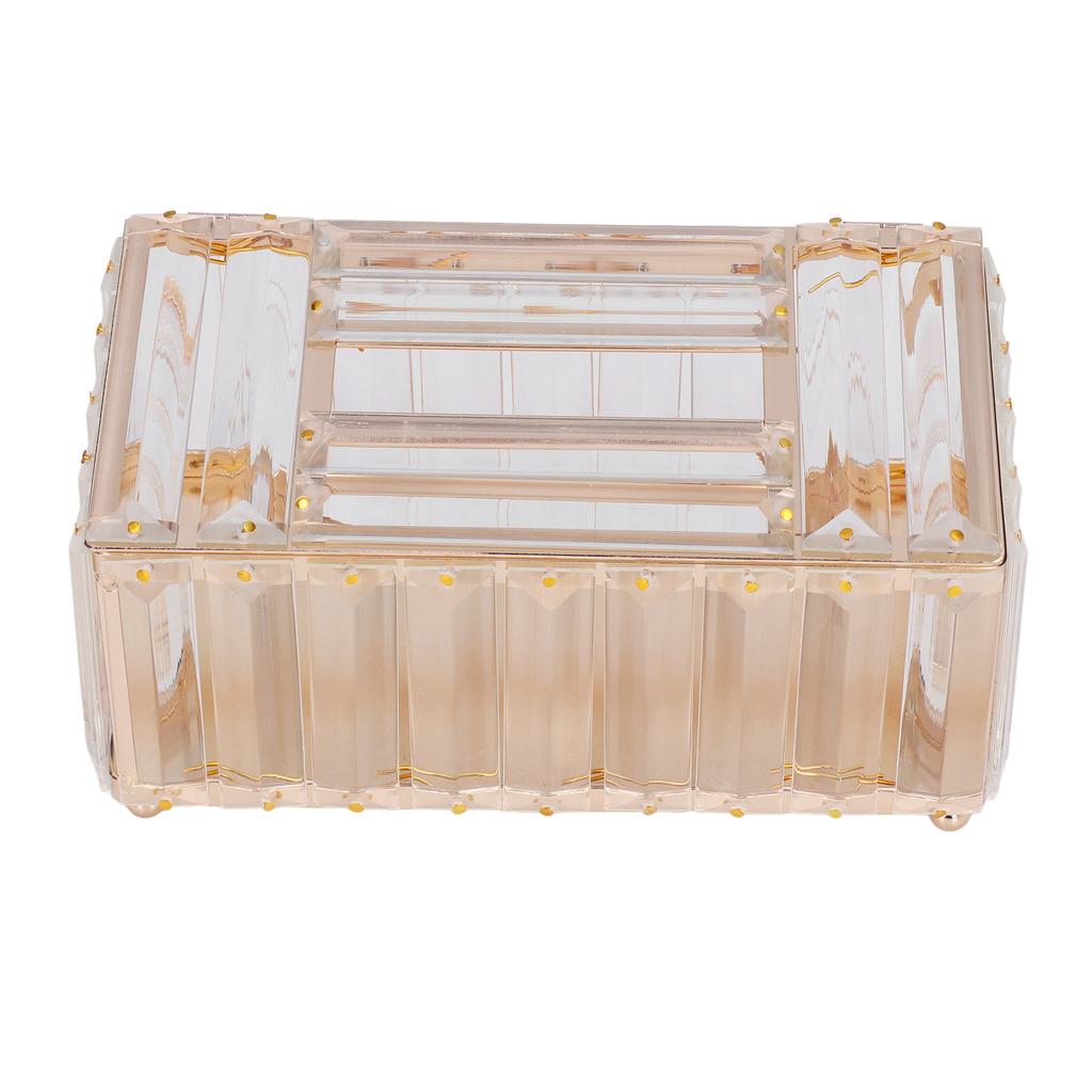 Tissues Box Gold Plating Process Fine Workmanship Simple Fashion Multi Purpose Tissue Storage