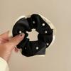 Scrunchie Coreano in Pizzo con Volant e Fiocco - Accessorio per Capelli Carino e Dolce