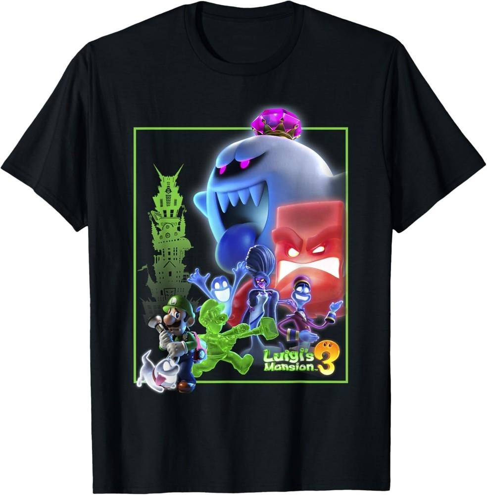 Camiseta Poster Colagem Luigi's Mansion 3