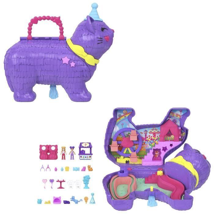 Polly Pocket - Kattungefest-lekesett - Med minifigurer og tilbehør - Polly Pocket - JFT90