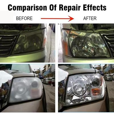 80g Car Headlight Refurbishment Cream Paste-wiper Included,no-sanding Repair Polishing Yellowing/oxidation Scrat S9i2