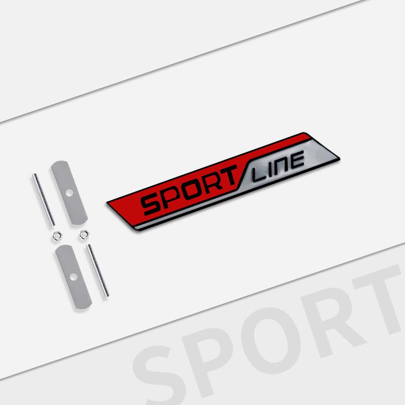 Cycr3 Auto Metal For Skoda Sportsline Grille Logo Fabia Rapid Octavia Superb KAMIQ KODIAQ Car Interior Badge Decals Trunk Sticker