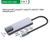 Multi Port USB C Hub 5 In 1 Type C To HDMI Ethernet USB Adapter for MacBook Laptop