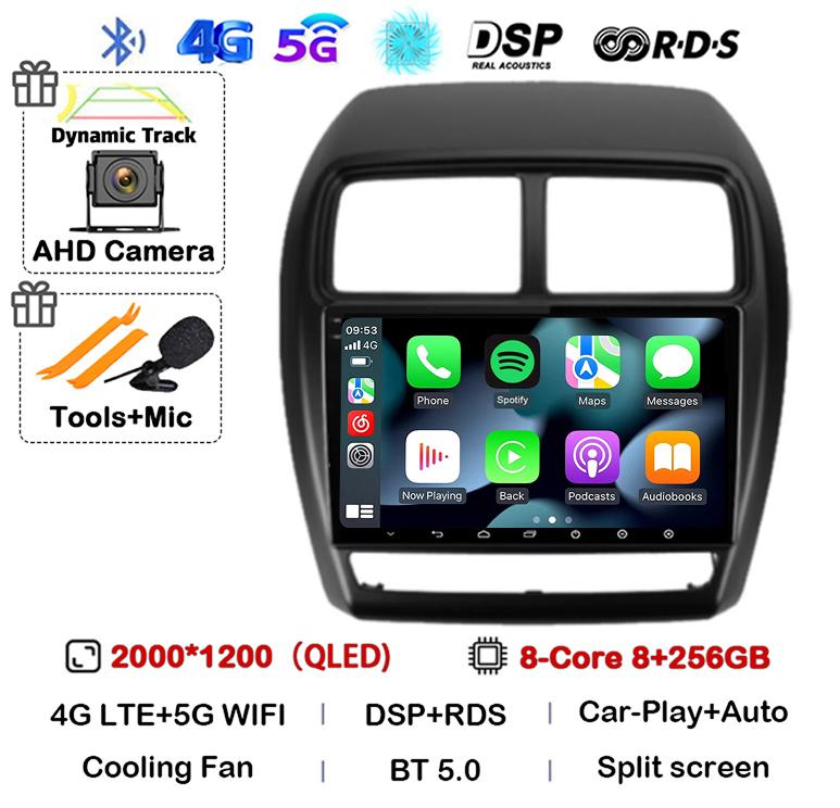 Android 14 Carplay Auto For Mitsubishi ASX 1 2016 2017 2018 2019 2020 2021 2022 Car Radio Multimedia Video Player DSP GPS Stereo