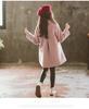 Girls' Autumn/Winter Double-Faced Wool Coat – Korean Style Fashionable Thickened Outerwear for Older Kids