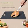 Sleek Black Double-Sided Cutting Board for Fruits & Vegetables - Durable Plastic, Ideal for Kitchen & Dormitory Use