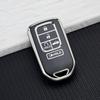 5/6 Buttons TPU Car Key Case Cover for Honda Civic Accord CRV Pilot Odyssey Ridgeline Passport Soft Key Bag Protector Keychain