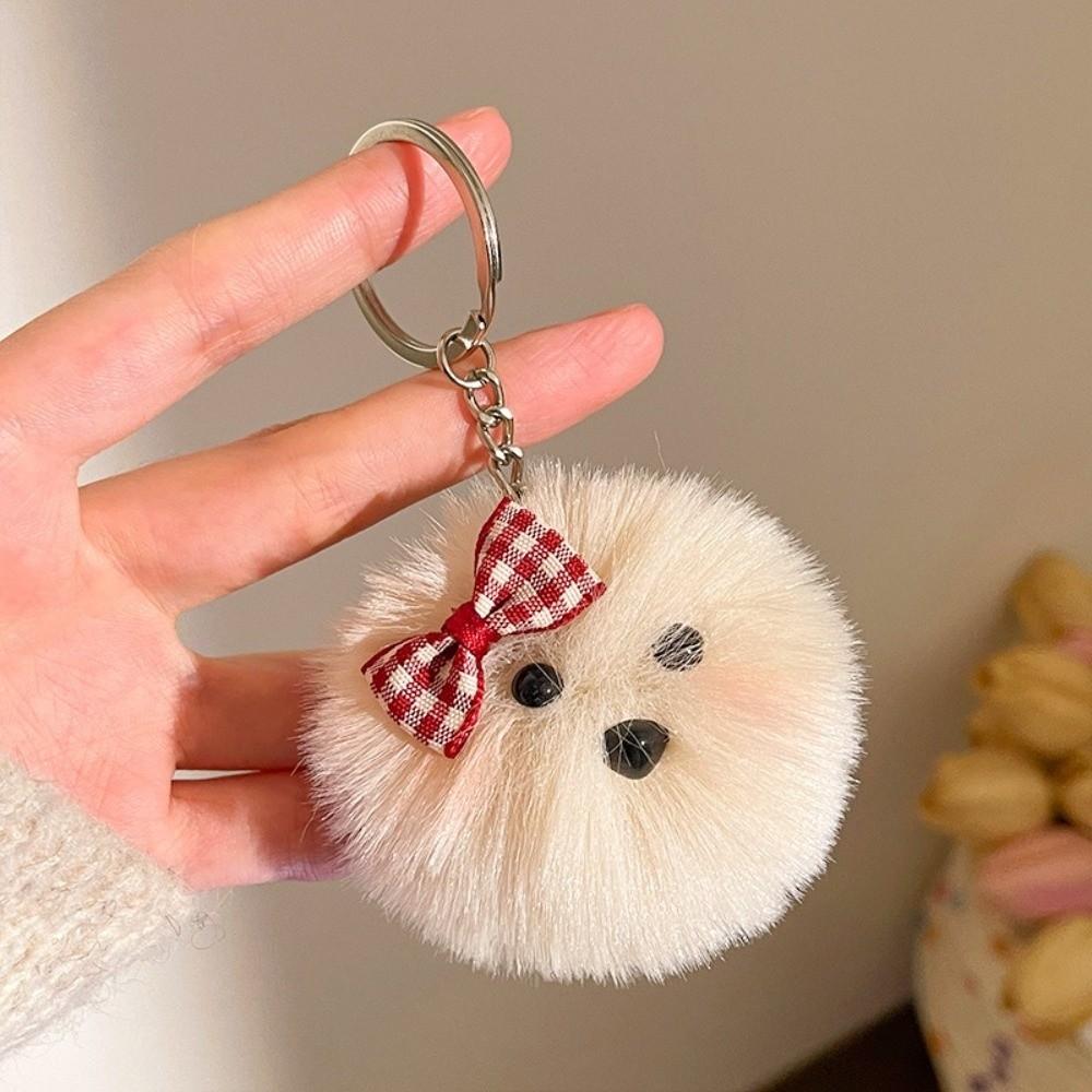 Cute Fluffy Pom Pom Cartoon Charm Soft Faux Fur Ball Bag Pendant Bag Charm