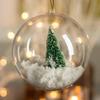 Transparent Christmas Balls Plastic Fillable DIY Empty Ball Hanging Ball for Xmas Tree Pendent Ornaments New Year Party Decor