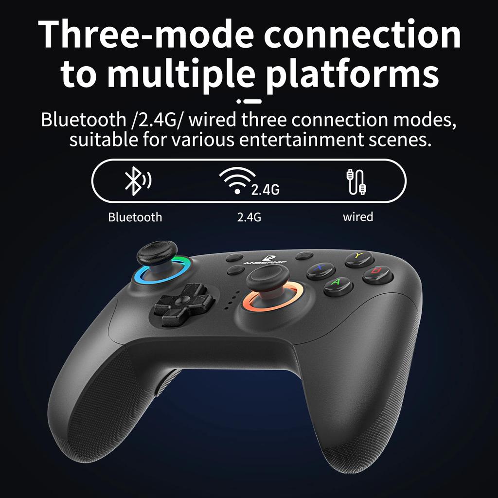 Wireless Bluetooth Wired USB Gamepad Gaming Control for Switch IPhone Android IOS Mobile PC Phone Cell Controller Hall Game Pad