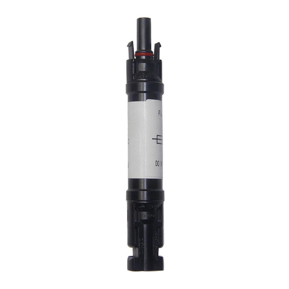 MC4 PV-Stecker mit integrierter Sicherung (10A/15A/20A/30A) für Photovoltaikanlagen