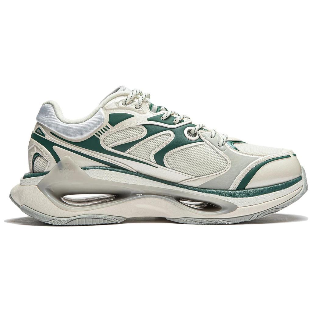 Li Ning Chao Yue Infinity Trendy Comfortable Non-Slip Wear-Resistant Low-Top Casual Shoes Men Casual Shoes Green AZGT003-5