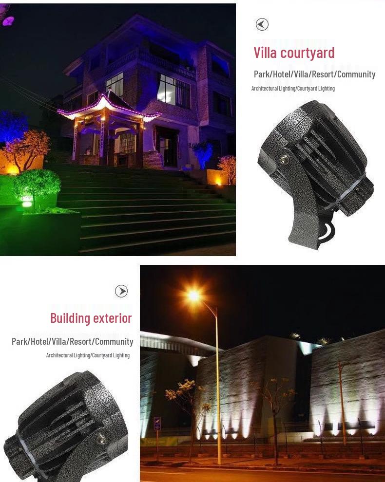 LED Waterproof Outdoor COB Spotlight for Trees and Gardens