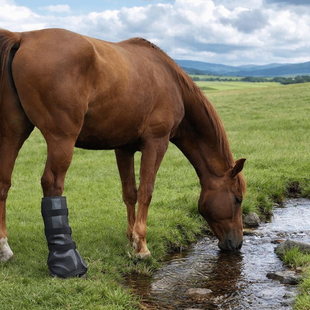 Adjustable Horse Soaker Bag with Elastic Band Horse Hoof Boots Horse Riding Boots  Farm Ranch