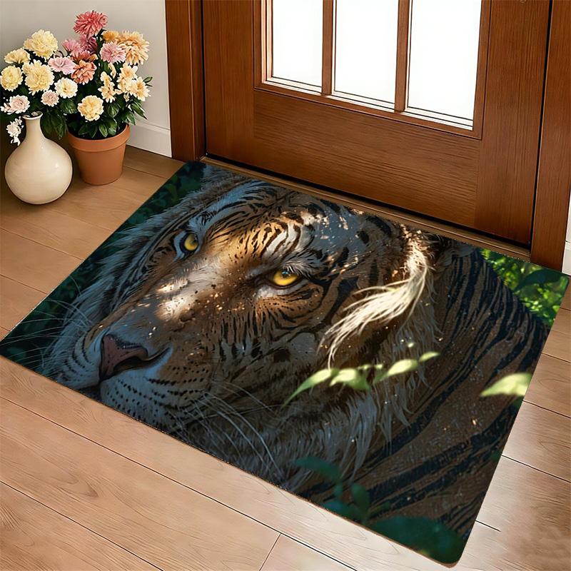Tiger Wild Living Room Nonslip Area Rug Soft Carpet For Bedroom Game Playroom Sofa Office Home Decor Doormat Christmas Gift C929702