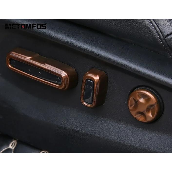 Car Accessories For Honda CR-V CRV 2017-    Interior Carbon Fiber Seat Adjustment Switch Knob Cover Trim Sticker