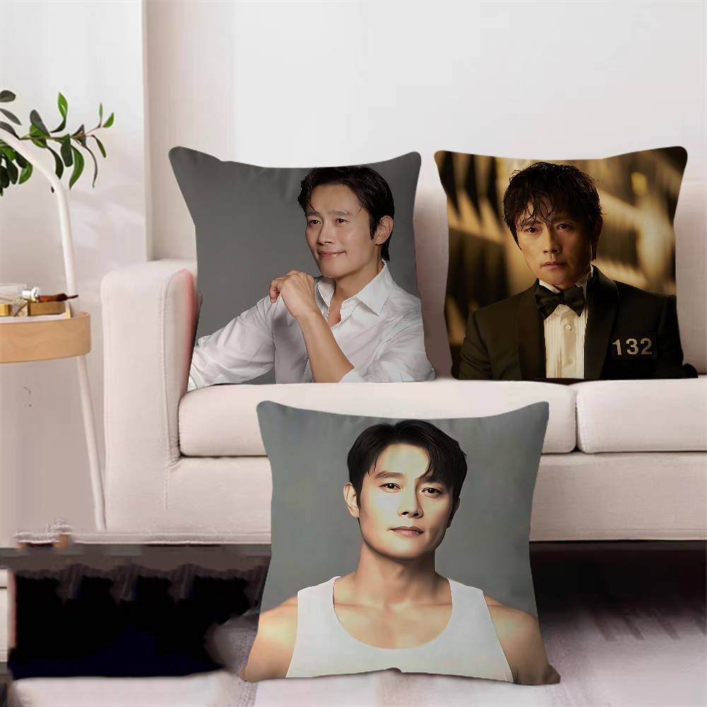 Lee By-ungS HunS Office Cushion Pillowcase Car Cushion Cover45X45CM Lumbar Pillowcase Sofa Pillowcover
