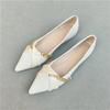 Płaskie buty damskie miękka podeszwa wiosna nowe Xiaoxiangfeng szpiczasty nosek płytkie wcięcie pojedyncze buty francuskie buty damskie buty pojedyncze na cztery pory roku