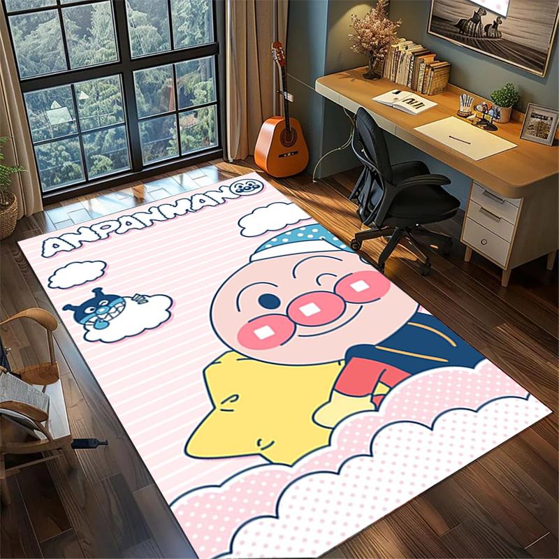 Bedroom Gamer Room Carpet Bread Superman Large Area Non Slip Washable Rug Floor Mat Decor