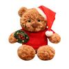Christmas Teddy Bear Plush Toy With Dress For Holiday Decor Gift For Kids And Adults