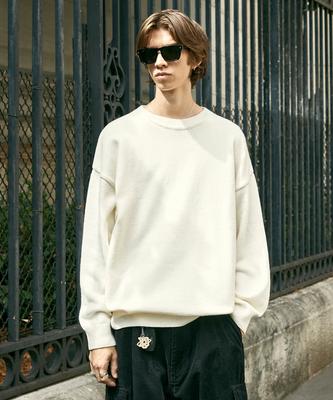 MINIMALPROJECT Wool Embroidered Round Knit Mnt103 [Ivory]