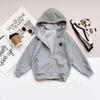 Autumn Children's Hooded Zip-Up Cardigan - Boys' & Girls' Casual Knitted Jacket, Versatile Hua Cotton Wear