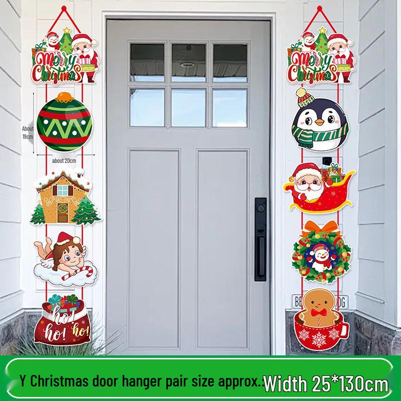 Santa Claus Tree Ornaments & Christmas Window Decorations