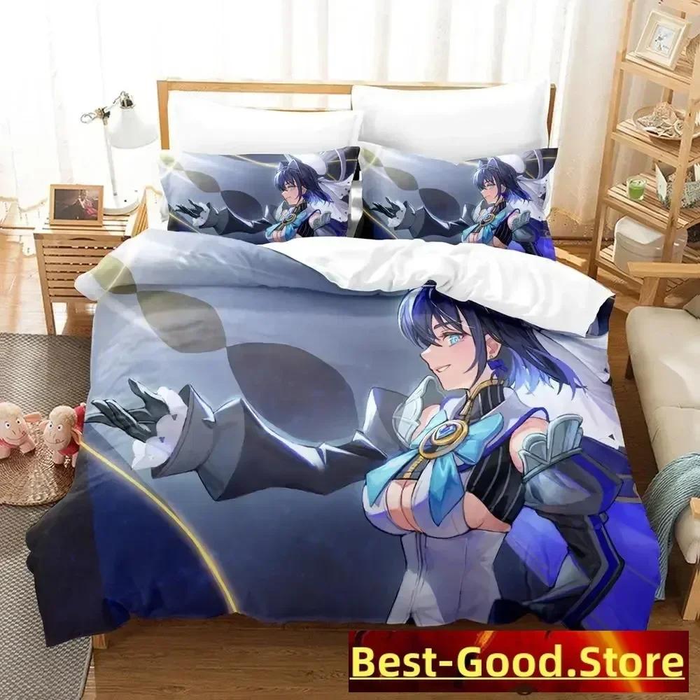 

Ouro Kronii Bedding Set Single Twin Full Queen King Size Bed Set Adult Kid Bedroom Duvetcover Sets Anime Parure De Lit Bed 70x133cm 2pcs