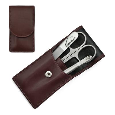 Hans Kniebes Sonnenschein 3-teiliges Maniküre-Set im Nappaleder-Etui, Made in Germany