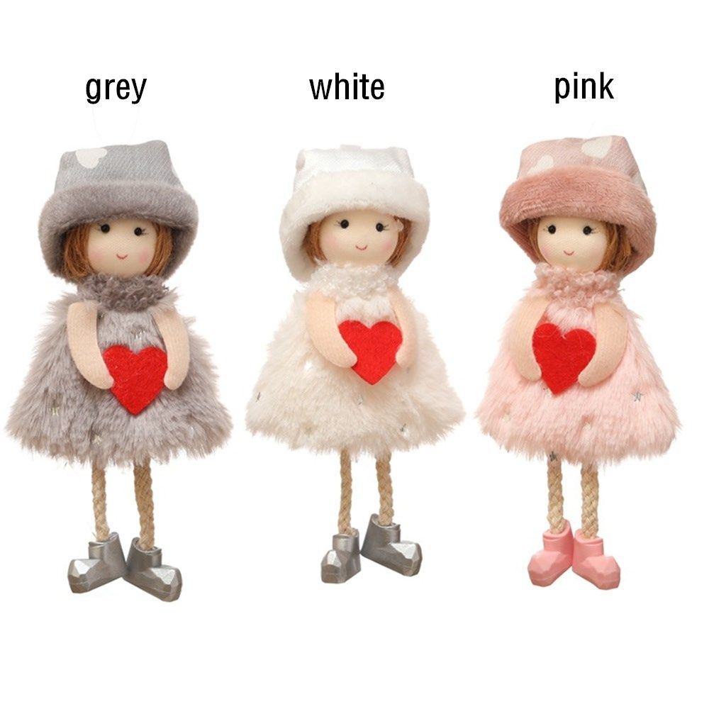 Girls Angel Christmas Decorations Plush Doll Drop Ornament Hanging Pendant Y1 Girls Angel Christmas Decorations Plush Doll Drop Ornament Hanging Pendant Y1