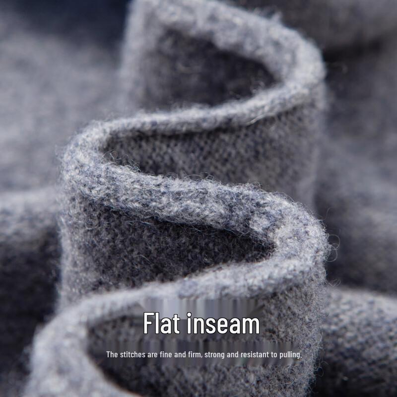 Hodo Men's 100% Wool Thickened Shirt Collar Mock Two-Piece Sweater